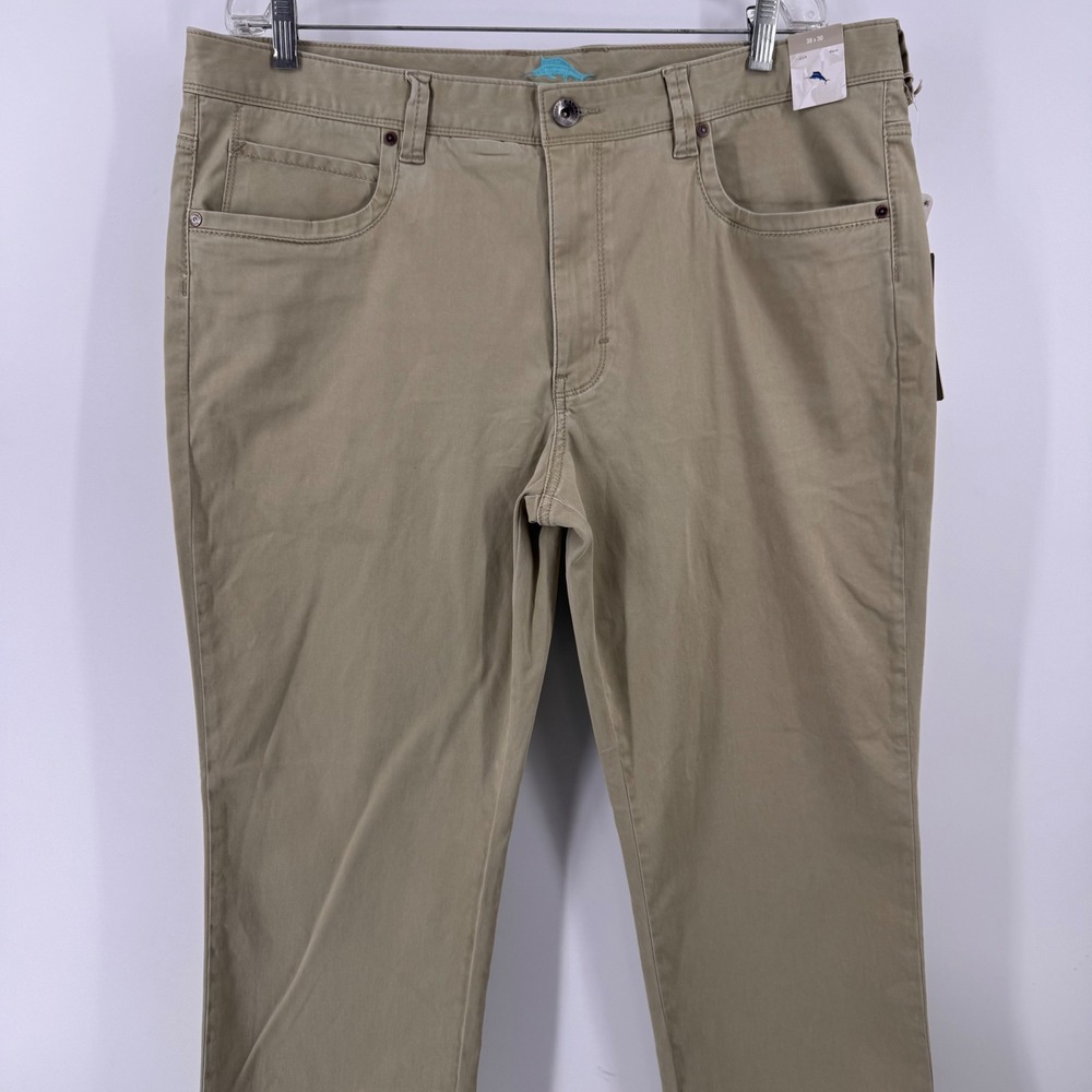 Tommy Bahama Boracay 5 Pocket Pants Mens 38x30 Khaki T115497 Stretch Cotton - Picture 2 of 10
